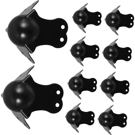 10 protège-coins décoratifs, noir, pour boîtes et menuiserie (1/5)