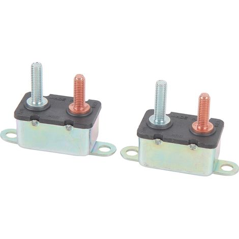 Disjoncteur à réarmement automatique 12 V/24 V, à fixation par goujon, pour applications automobiles et navales, 20 A (1/5)