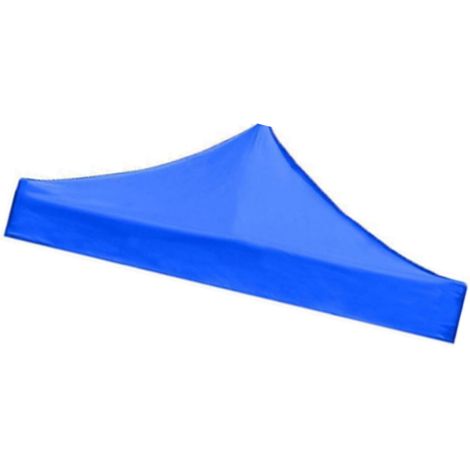 Pare-soleil carré pliable en tissu Oxford bleu 3 x 3 m, résistant aux UV et à la pluie (1/5)