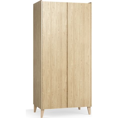 Schrank Muve mit 2 Türen, Holzoptik, 60cm