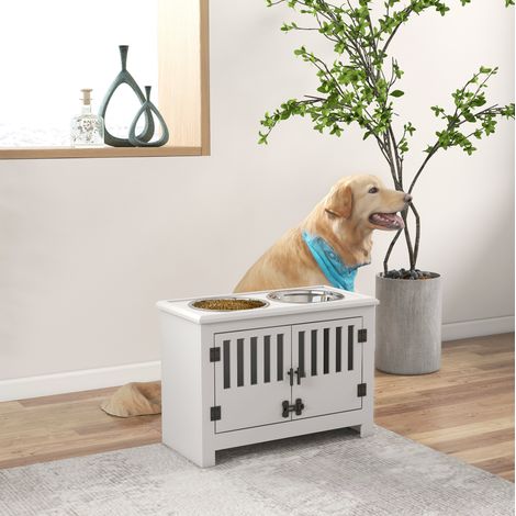 Comedero elevado para perros grandes con almacenaje OKMYHOME (1/5)