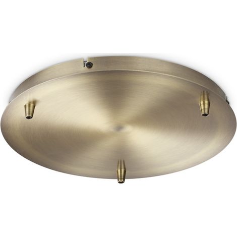 Rosone Standard All In Metallo Ottone 3 Luci (1/2)