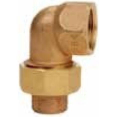 Raccordo a saldare bronzo gomito 3 pezzi fxfil f 3/4x18 - ibp banninger (1/2)