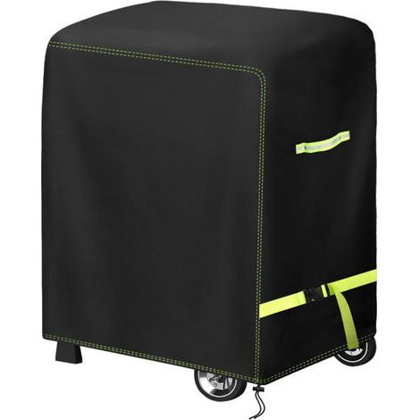 Housse Barbecue Exterieur, 420D Oxford Bache Barbecue Exterieur Protection 90 x 70 x 110 cm, Anti-Vent/Solei/l'eau, Housse Plancha Convient la Plupart des Grills (1/5)