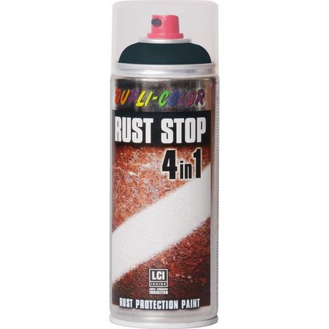 Vernis antirouille en aérosol 4 en 1 400 ml RAL 9005 noir (1/5)