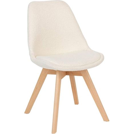 Créateur d'Intérieur Chaise Baya en plastique jaune et hêtre – Salle à manger, cuisine, bureau, salon – Coussin intégré confortable (1/4)