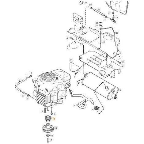 PULEGGIA CINGHIA MOTORE ORIGINALE STIGA - 1134-6137-01