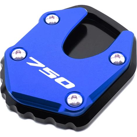 (Bleu) Compatible avec HONDA Forza 750 Forza750 2020 2021 2022 Accessoires moto Béquille latérale CNC, extension et plaque de support maxpower (1/4)