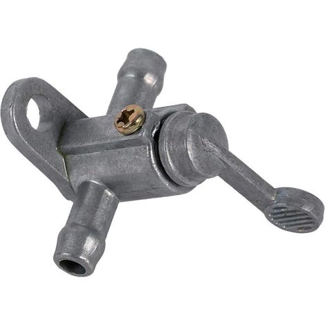 Robinet Réservoir à Carburant 5/16 '' Robinet Essence en Ligne ON/OFF Interrupteur d'Essence Robinet à Gaz 8mm 5/16 '' Universel en Aluminium (1/4)