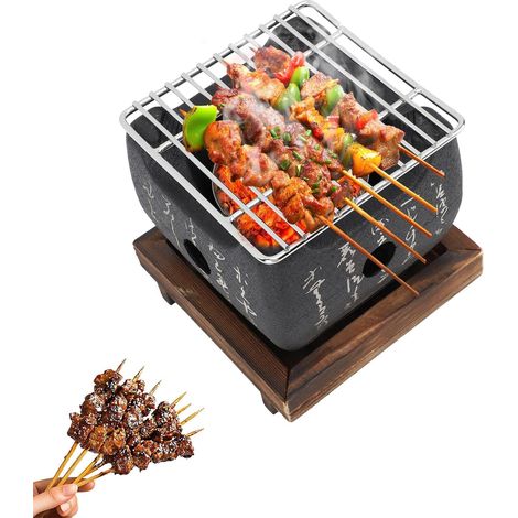 Japanese-Style Portable Charcoal Table Barbecue Mini Charcoal Stove, Quick Heating Multifunctional for Indoor Family Barbecues, Outdoor Camping (1/5)