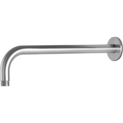 Braccio Soffione Doccia Tondo 30 cm in Acciaio Inox Satinato Nilo (1/2)