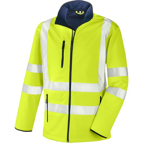 Warnschutz-Softshelljacke NIAGARA leuchtgelb Größe XXL (1/4)