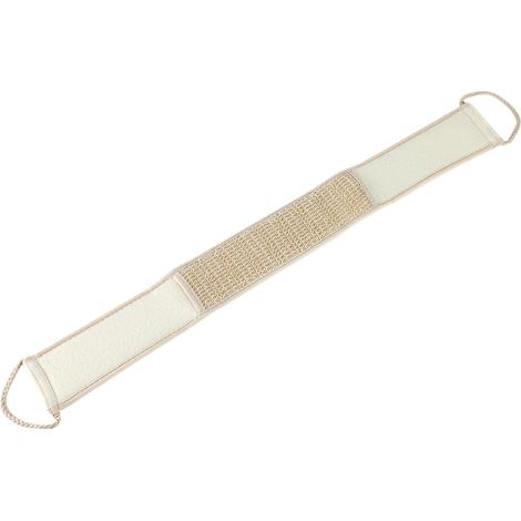 Gant gomme-corps en coton lin pour douche, nettoyage dos, outil bain 8 x 80 cm (1/5)