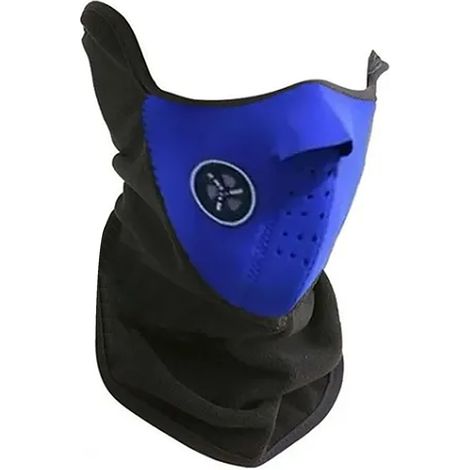 Cache-cou respirant et confortable pour équitation et plein air, écharpe de protection solaire bleue (1/5)