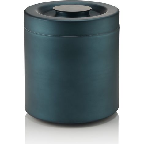 Seau à glace et couvercle Ø 18,5 cm H 21 cm bleu mat HLC aluminium polystyrène NOCTURN - Was Germany (1/2)