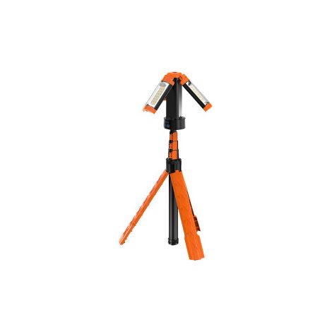 Lampadaire solaire à énergie solaire à une tête, applique murale extérieure étanche avec détecteur de présence pour jardin ou garage, orange. (1/5)