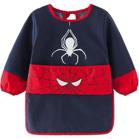 Blouse peinture enfant 3-5 ans, Tablier peinture enfant Imperméable, Tablier Manches Longues Enfant avec Poches pour peinture, faire cuire un gâteau, cuisiner (1/4)
