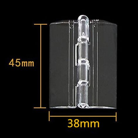 10 cerniere pieghevoli realizzate in acrilico trasparente resistente, plexiglass trasparente (1/5)