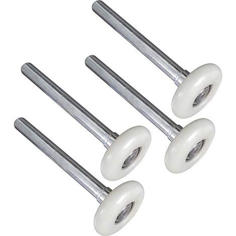 Rouleaux de porte de garage en nylon durable de 4.5cm-12,0 cm tige (lot de 4 (rouleau de porte de garage 120MM4PCS) (1/2)