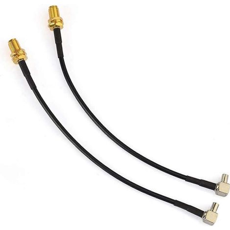 Câble adaptateur SMA femelle vers TS9 mâle pour antenne 4G, 15 cm, lot de 2, pour routeur d'antenne externe Huawei E5372 E (1/5)