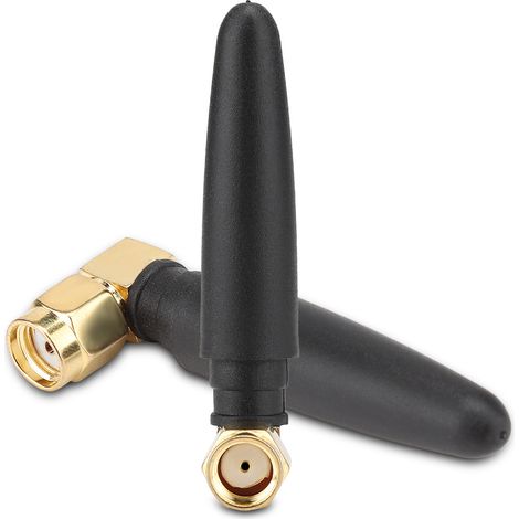antennes Wi-Fi double fréquence 2,4/5 GHz 3 dBi de 5 cm, filetage interne (L SMA femelle) (1/5)