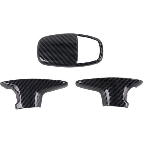 Interieur-Zieraufkleber für den Schaltknauf, kompatibel mit Dodge Challenger und Durango (2015–2023) – Vollcarbon-Abdeckung (1/4)