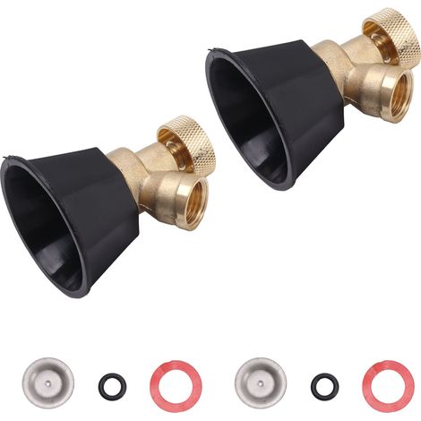 2 verstellbare Sprühdüsen aus Kupfer und Kunststoff für feinen und groben Sprühnebel, Wasserzerstäuber zum Bewässern. (1/5)