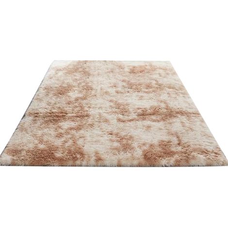 Tapis abstraits duveteux pour chambre et salon, tapis à poils longs et moelleux pour chambre d'enfant ou chambre d'étudiant, tapis douillets et duveteux, jeté de lit en peluche, tapis décoratif à poil (1/5)