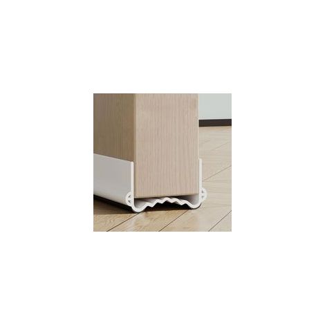 Joint de porte isolant 100 cm, anti-froid, anti-bruit, protection contre les courants d'air et les insectes (blanc, largeur 3,5-5,5 cm) (1/5)