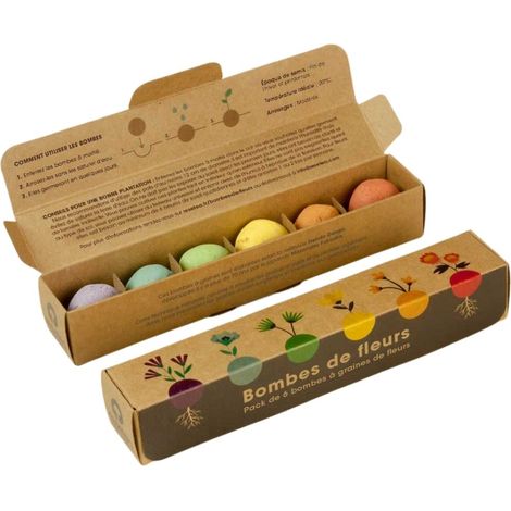Pack de 6 bombes de graines de fleurs (1/5)