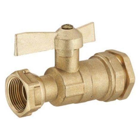 Vanne PE laiton ø32mm femelle écrou tournant 20x27 (3/4) - NOYON & THIEBAULT