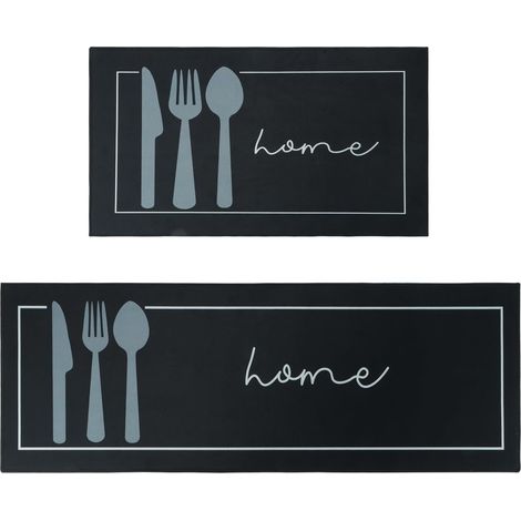 Tapis - de Cuisine Lavable Tapis de Cuisine Antidérapants 40x60 et 40x120 cm Lot de 2 (1/5)