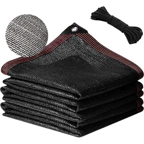 Filet D'Ombrage 3x6m - 80% Ombre - Polyéthylène Haute Densité - Avec Œillets Renforcés - Pour Jardin Serre Piscine (1/5)