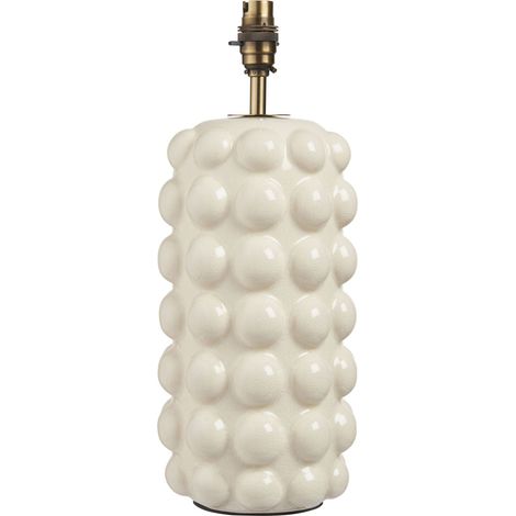 Base lampada tavolo Art Déco ceramica crema B22 Endon (1/5)