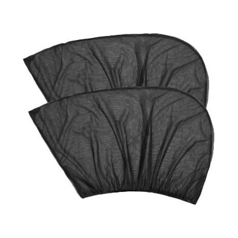 Lot de 4 pare-soleil universels élastiques pour fenêtre latérale - Filet de voiture extensible - Hautement élastique et respirant - Avec protection UV et protection contre la chaleur - Intimité