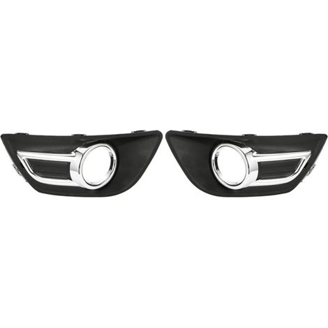 Paire Couvercle Phare Antibrouillard Chrome Pour Citroën C4 2008 2011 Pare Chocs (1/4)