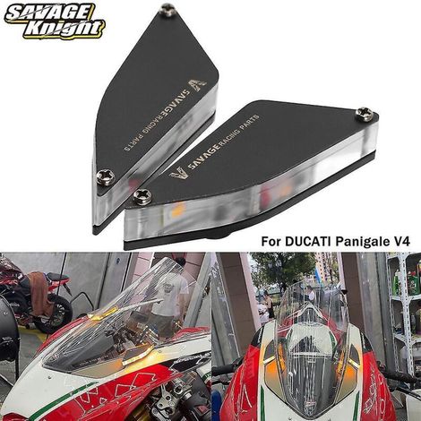 Clignotants invisibles à LED pour Ducati Panigale V4 V2 2018-2022 - Accessoires moto - Support de rétroviseurs (1/5)