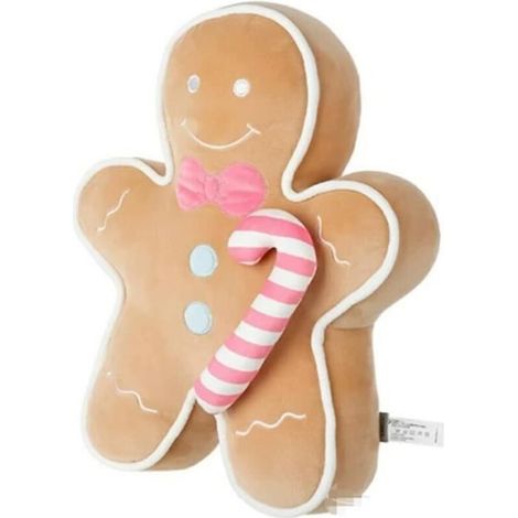 Coussin de Noël - ITOOBE - Bonhomme en pain d\'épice - 42 cm - Polyester - Décoration intérieure