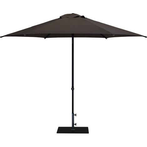Ombrellone da Giardino Ø3 m Palo Ø38 mm in Alluminio Tessuto Poliestere Trend Taupe (1/5)