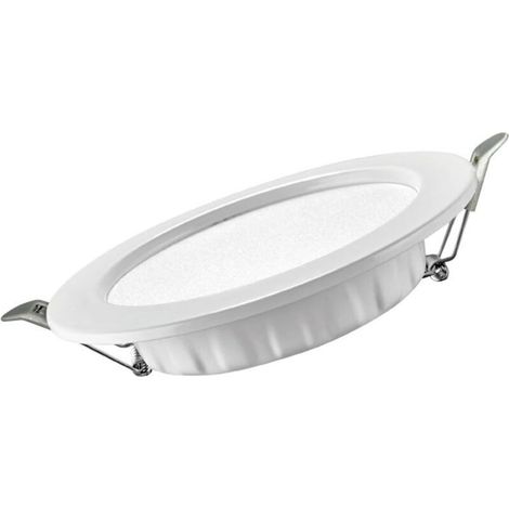 Downlight LED ultra-mince pour la maison, anti-éblouissement, spot encastré, salon, chambre à coucher, protection des yeux, économie d'énergie, lampe en boîte, plafonnier commercial,4 pack-7W (1/5)
