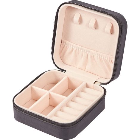 Boîte de rangement pliable en lin, grand panier de rangement en trois parties avec poignées pour le rangement des vêtements (beige, 18 1/2" x 11" x 8 1/2"). (1/5)