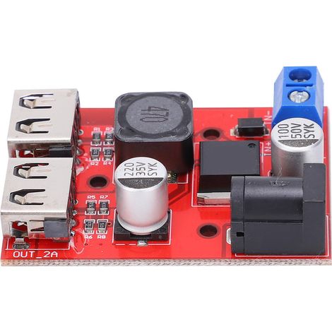 Module Buck 9V/12V/36V vers 5V, alimentation régulée ajustable 3A pour charge de voiture (1/5)