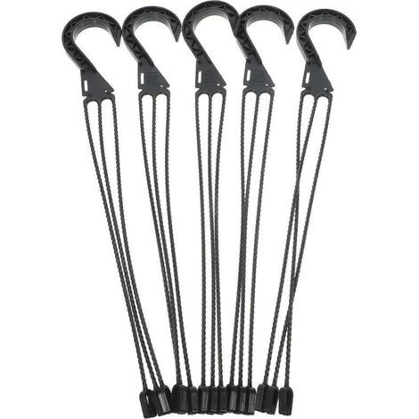 Lot de 5 crochets pour suspensions de pots de fleurs. supports pour plantes et jardin. (1/3)