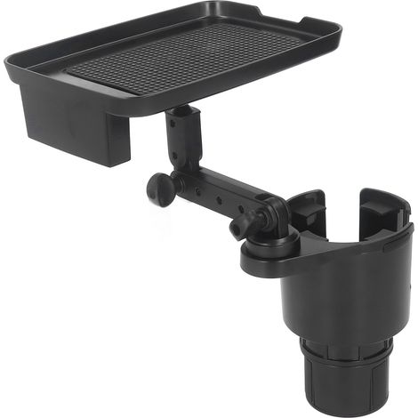 Porte-gobelet multifonction pour voiture, plateau extensible, porte-boissons universel avec support pour téléphone (1/5)