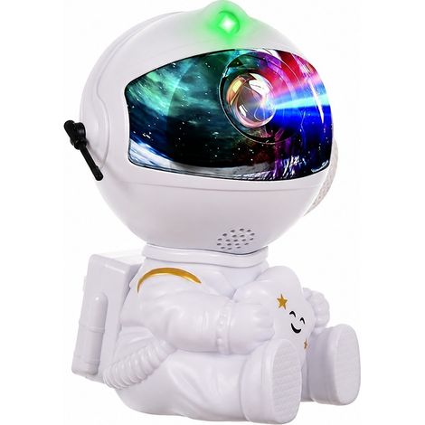LED-Sternenprojektor-Nachtlicht, Astronauten-Design, 7 Farben, Fernbedienung, USB, Kinderzimmer (1/5)