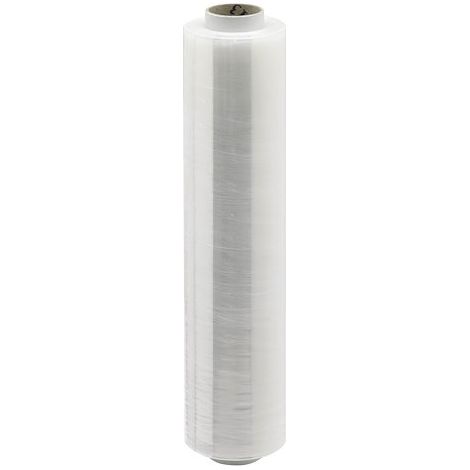 Film étirable manuel - Avec mandrin - 20 µ - Cast -  45 cm x 300 m - Transparent - Lot de 6 - Maxiburo