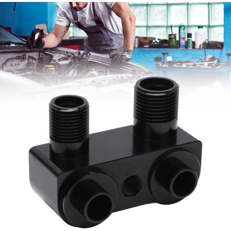 Adaptateur de compresseur de climatiseur LSX LS1, connecteur d'angle à 90° noir (11293-BK) (1/5)