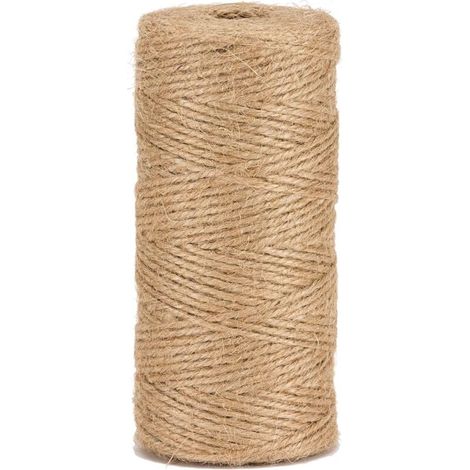 Ficelle Jute Naturel Ø2mm ±100m pour Le Jardinage, Bricolage, activités manuelles , Naturelle