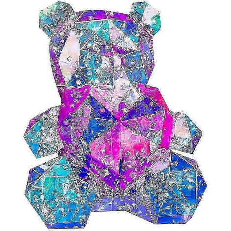 Veilleuse LED ours en forme de cœur rose pour filles, lampe de chevet décorative pour chambre d'enfant, cadeau d'anniversaire, 23 cm, 19 cm, 30 cm, 1 à 3 cm, alimentation USB (1/3)