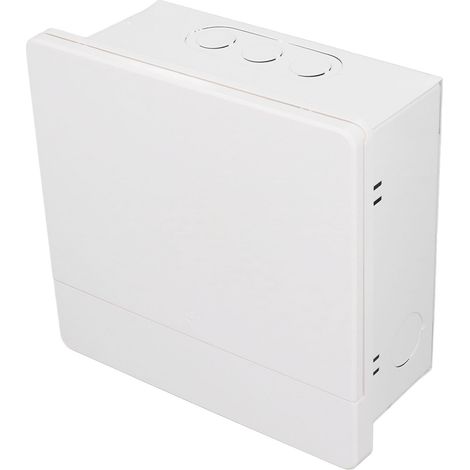 Moderner, eingelassener 8-Modul-PC-Stahlverteilerkasten, Elektrogehäuse mit integrierter DIN-Schiene (1/5)
